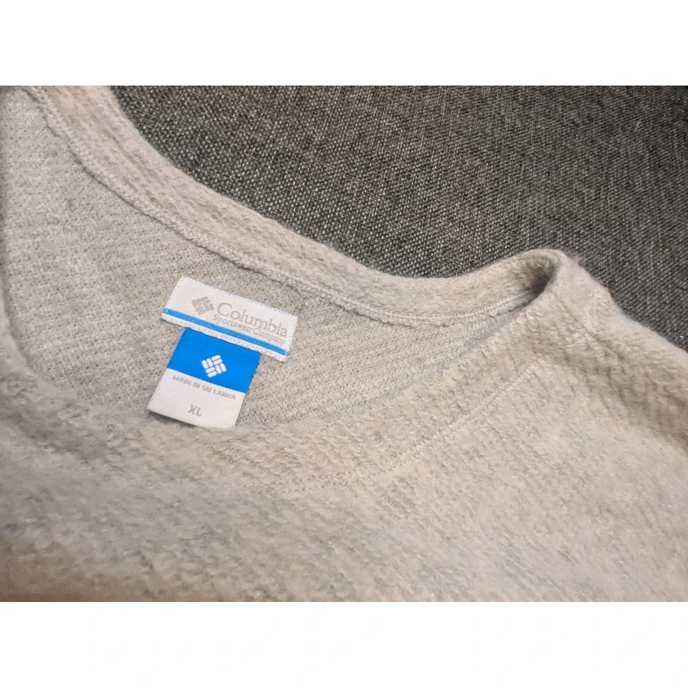 Columbia Wool Blend Pullover Crew neck  Sweater XL Gorpcore Long sleeve Shirt